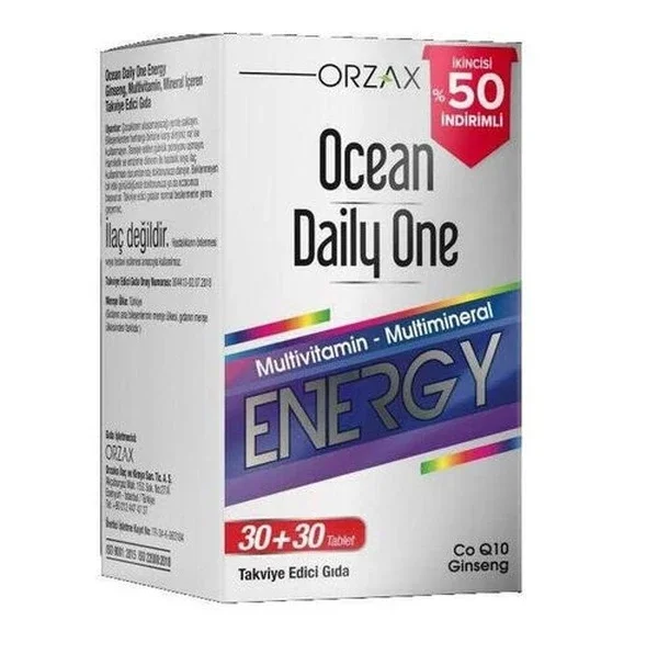 Orzax Ocean Daily Energy Tablets 30+30 - Buy One Get One Free