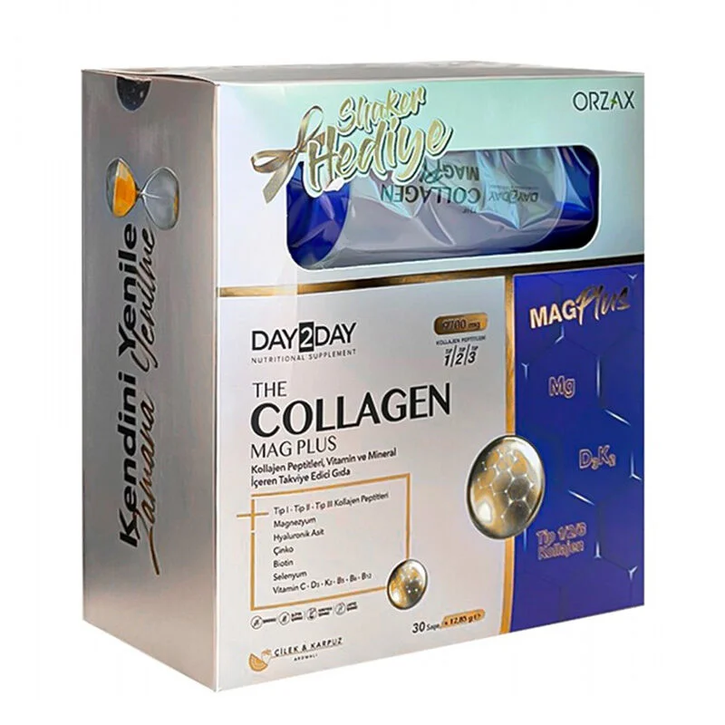 Day2Day The Collagen Mag Plus 30 sachet with Shaker Gift