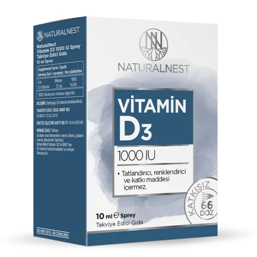 Naturalnest Vitamin D3 1000 iu Spray 10 ml