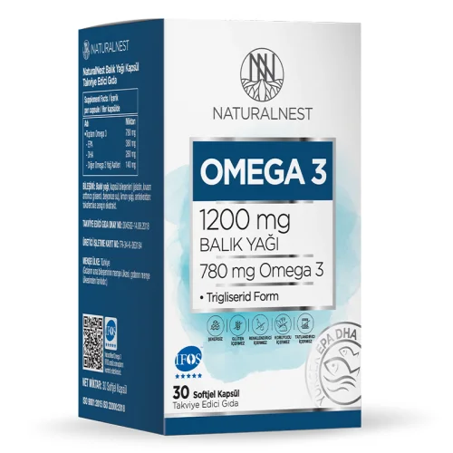 Naturalnest Omega 3 1200 mg 30 capsules
