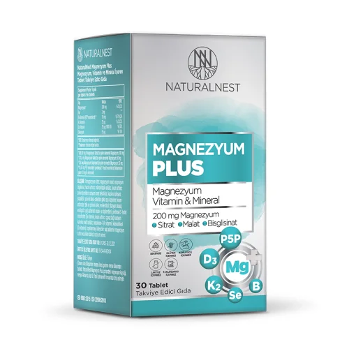 Naturalnest Magnesium Plus Food Supplement 30 tablets