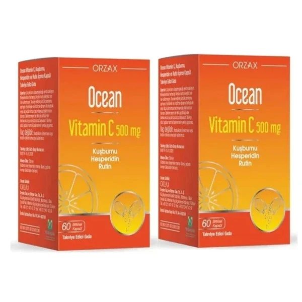 Orzax Ocean Vitamin C 500 mg 60 capsules Buy 1 get 1 free