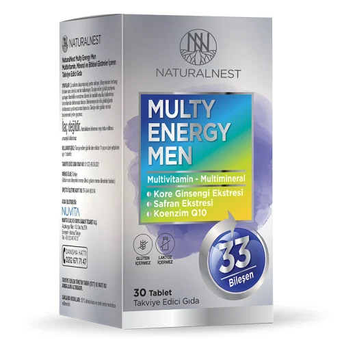 Naturalnest Multi Energy Men 30 tablets