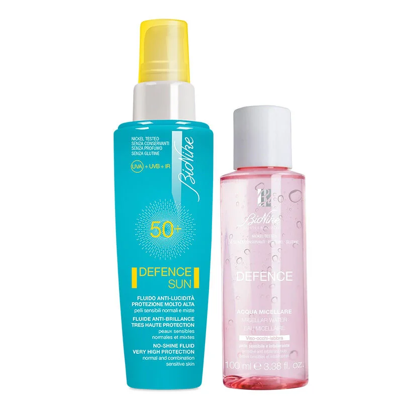 Bionike Defense Sun No Shine Fluid 50 ml + Micellar Water 100 ml Gift