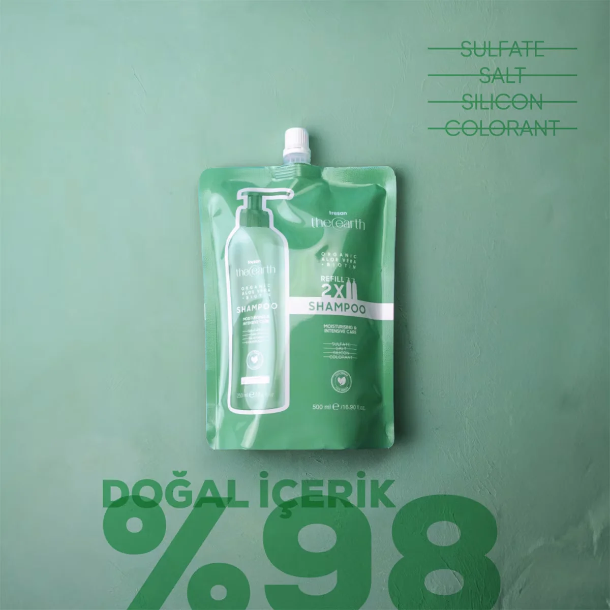 Tresan The Earth Shampoo Aloe Vera&biotin 500 ml