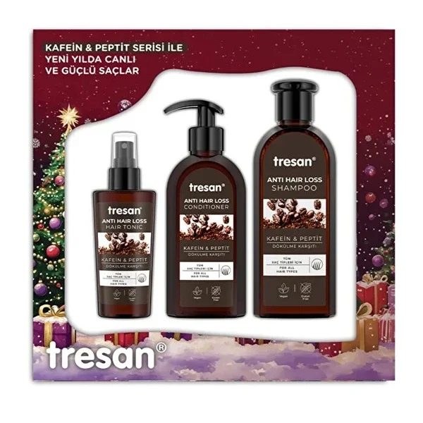 Tresan Hair Care Set: Shampoo, Conditioner & Tonic Trio 300ml