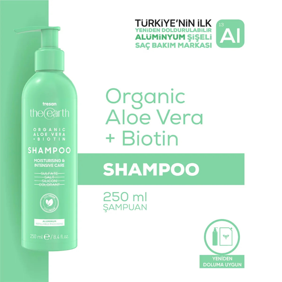 Tresan The Earth Shampoo Aloe Vera&biotin 250 ml