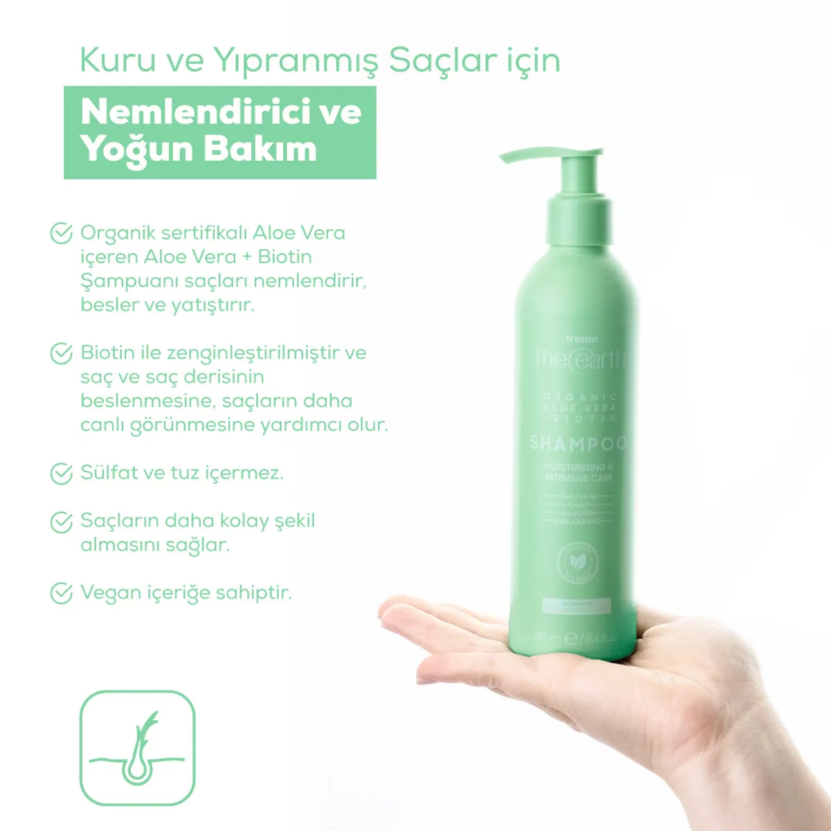 Tresan The Earth Shampoo Aloe Vera&amp;biotin 250 ml