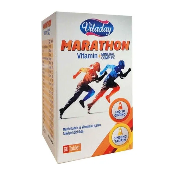 Vitaday Marathon Energy Tablets - 60 Count for Endurance