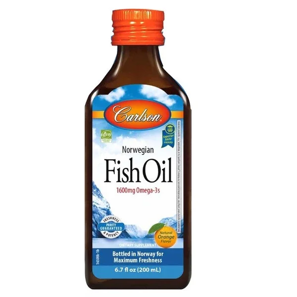 Orange Flavored Food Supplement With Carlson Fish Oil 200 ml
