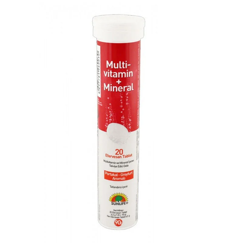 Sunlife Multivitamin Mineral + Ginseng Effervescent 20 tablets