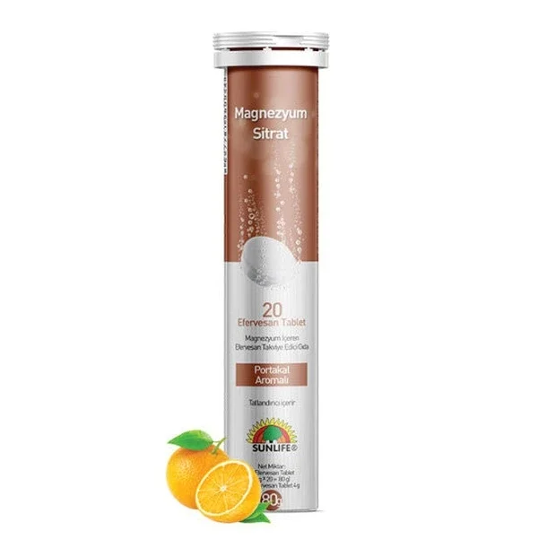 Sunlife Magnesium Citrate Effervescent 20 tablets