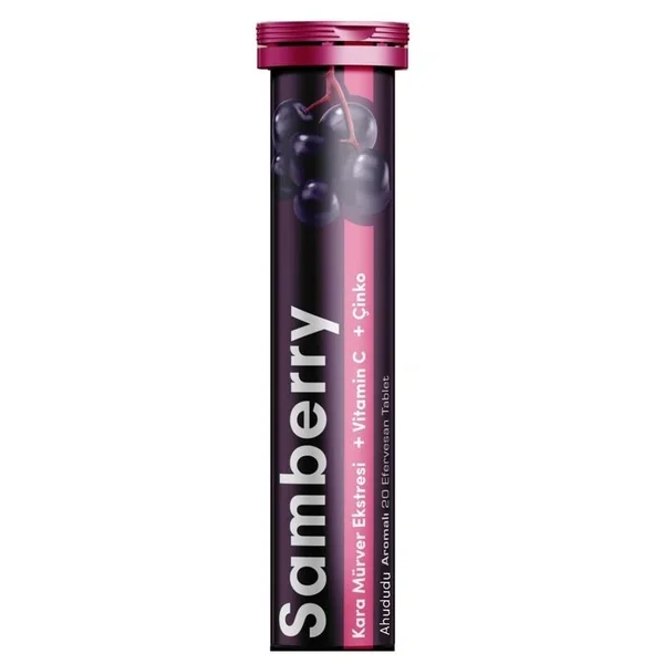 Sunlife Samberry Elderberry Extract + Vitamin C + Zinc 20 tablets