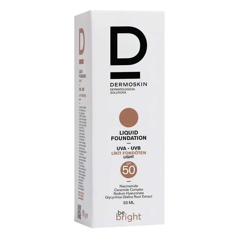Dermoskin Be Bright Spf50+ Liquid Foundation 33 ml - Light