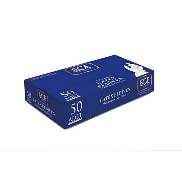 Ece Powdered Gloves Latex M 50 Pack