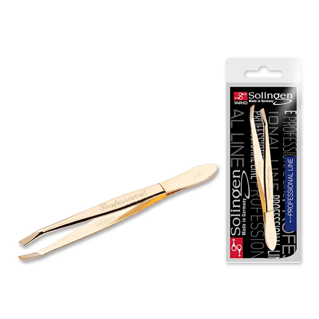 Solingen Tweezers 7338 gold