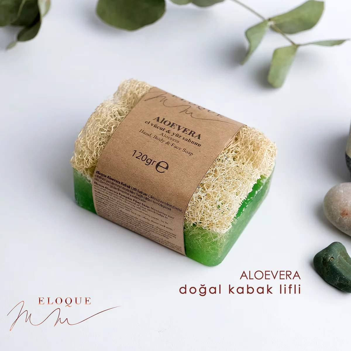 Sincere Pumpkin Fiber Soap Aloevera 120 gr