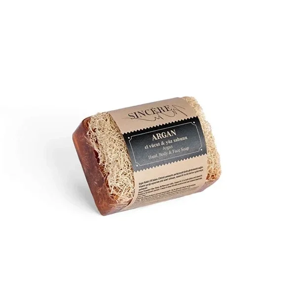 Sincere Pumpkin Fiber Soap Argan 120 gr