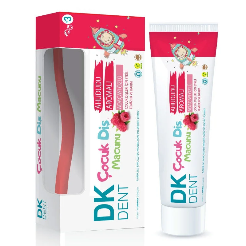 Dermokil Dk Dent Raspberry Children's Toothpaste 50 ml + Toothbrush Gift