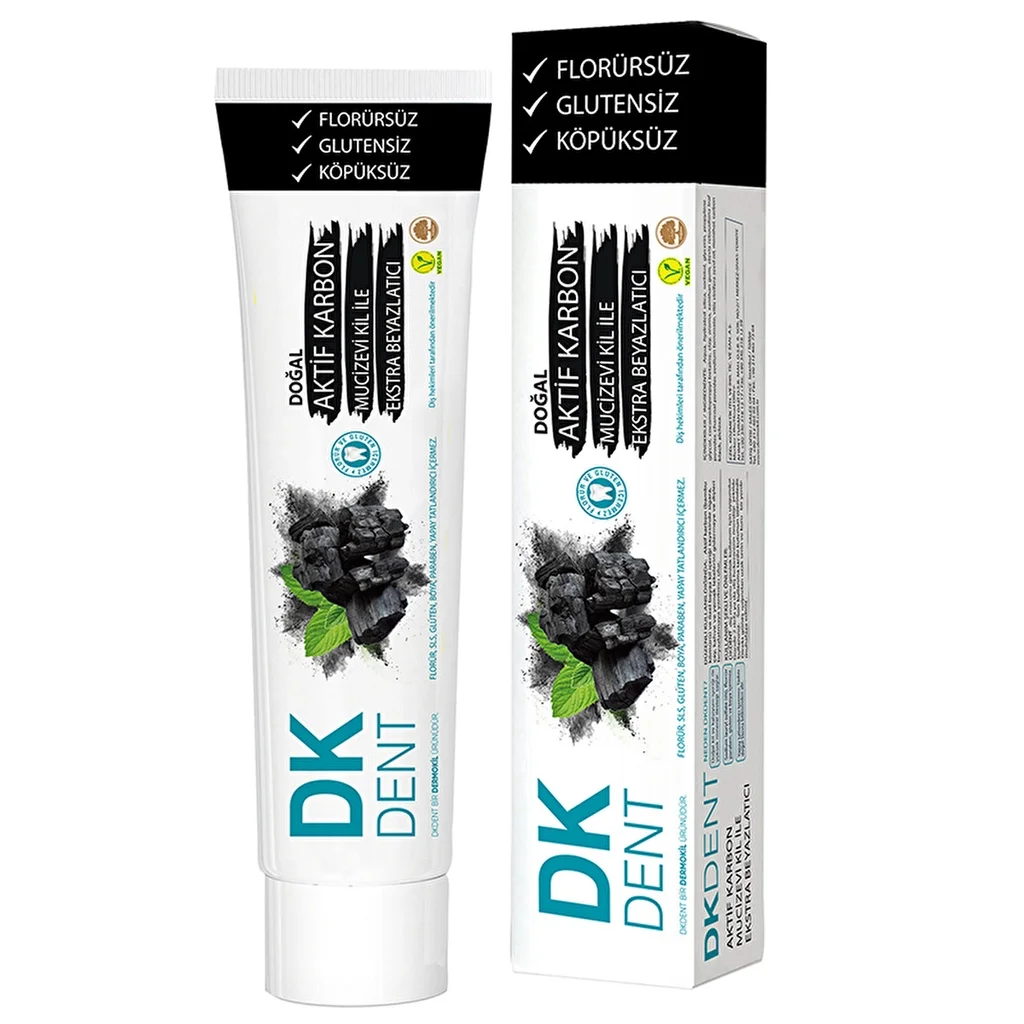 Dermokil Dk Dent Whitening Zahnpasta mit Aktivkohle 75ml