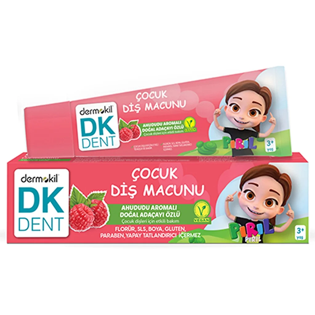 DK Dent Kinder natürliche Salbei Zahnpasta - Himbeergeschmack 50ml