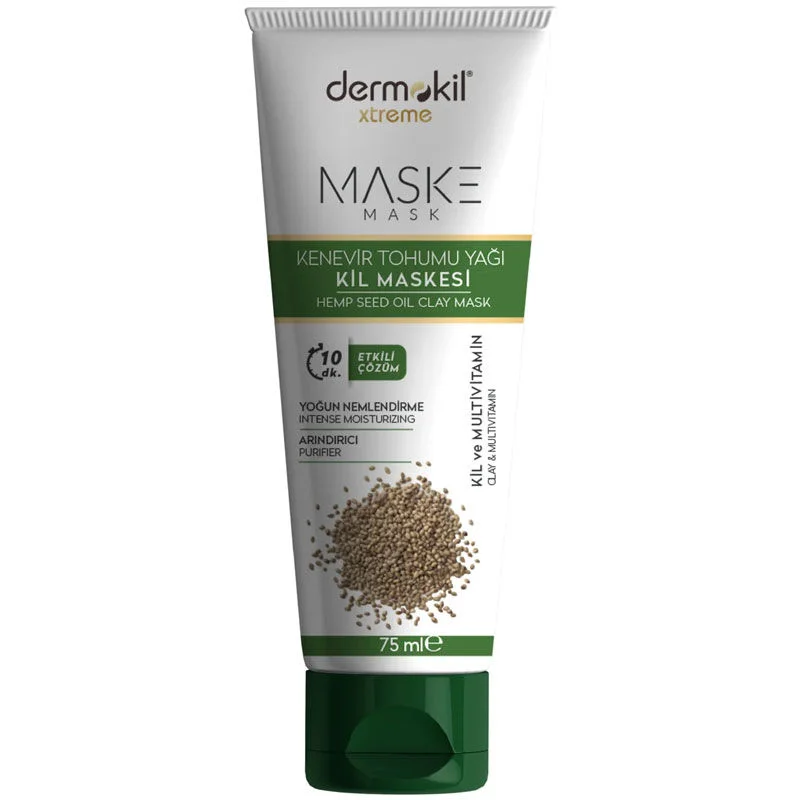 Dermokil Hemp Seed Oil Clay Mask 75 ml