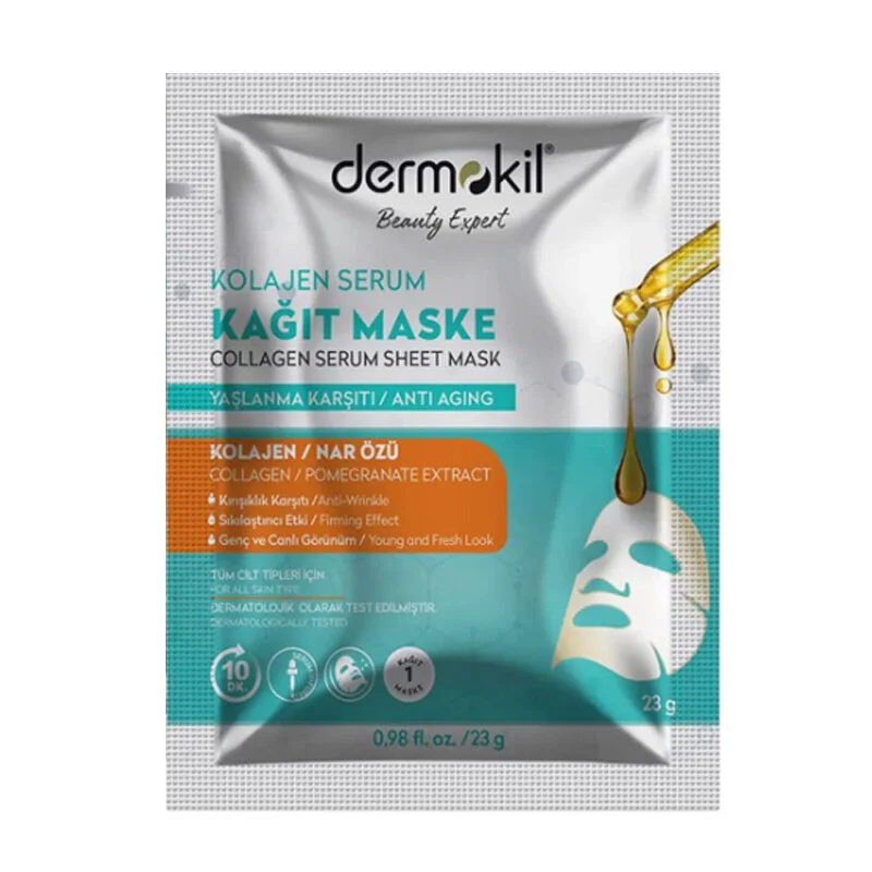 Dermokil Clay And Collagen Serum Paper Mask 23 g
