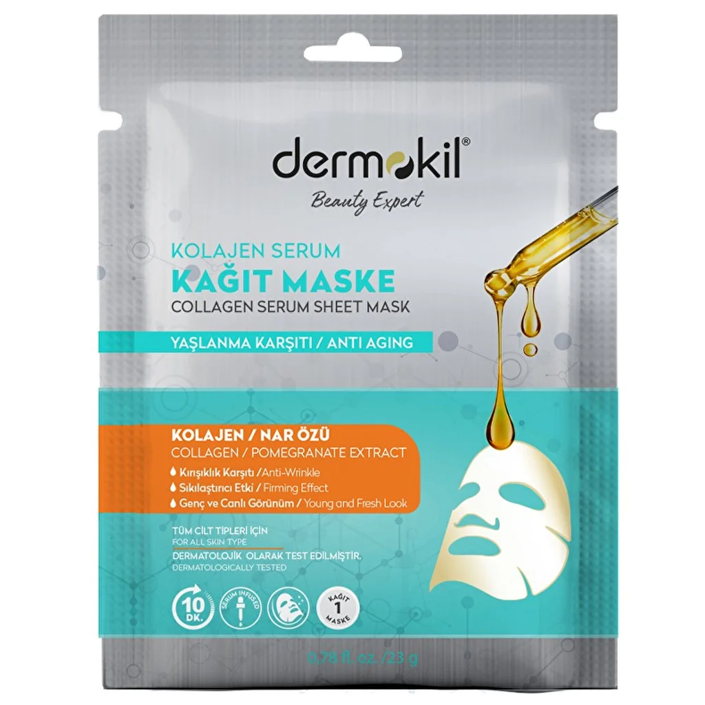 Dermokil Clay And Collagen Serum Paper Mask 23 g