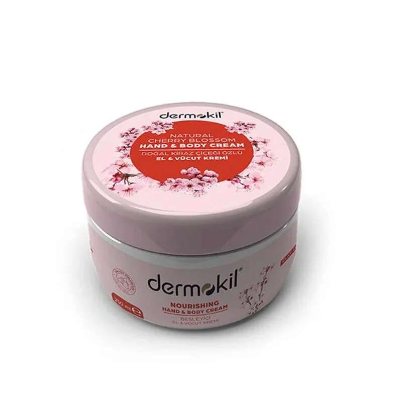 Dermokil Natural Cherry Blossom Extract Hand And Body Cream 250 ml