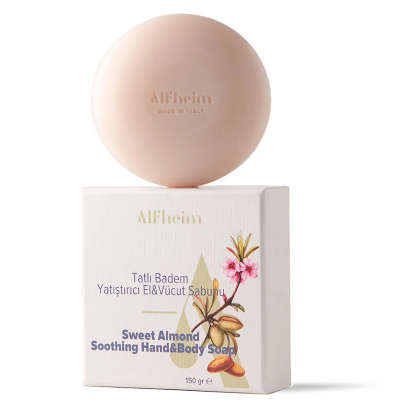 Alfheim Sweet Almond Soothing Hand And Body Soap 150 gr