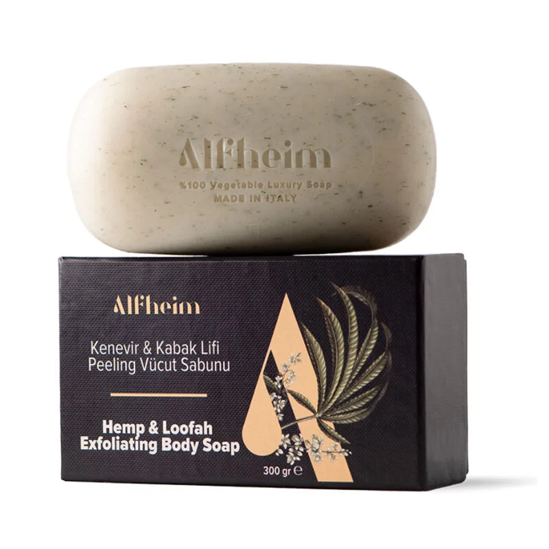 Alfheim Hemp And Pumpkin Fiber Exfoliating Body Soap 300 gr