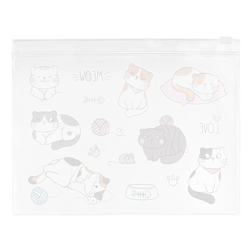 Eklips Transparent Mixed Pattern Makeup Bag (assorted)