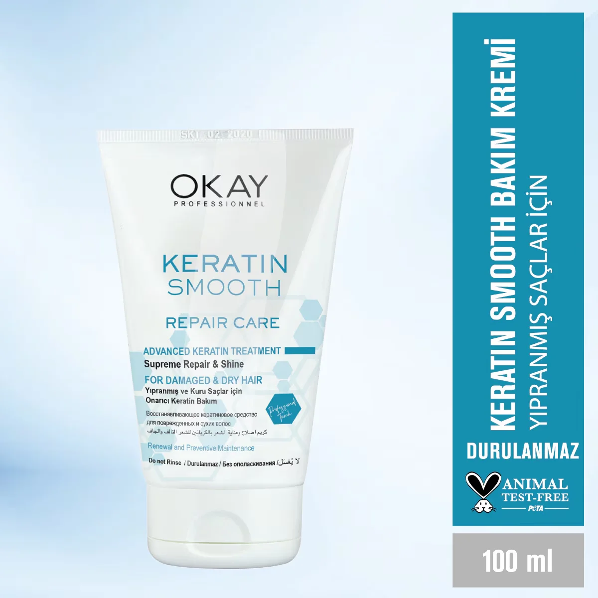 Okay Professionnel Keratin Glättungs-Leave-In Conditioner 100 ml