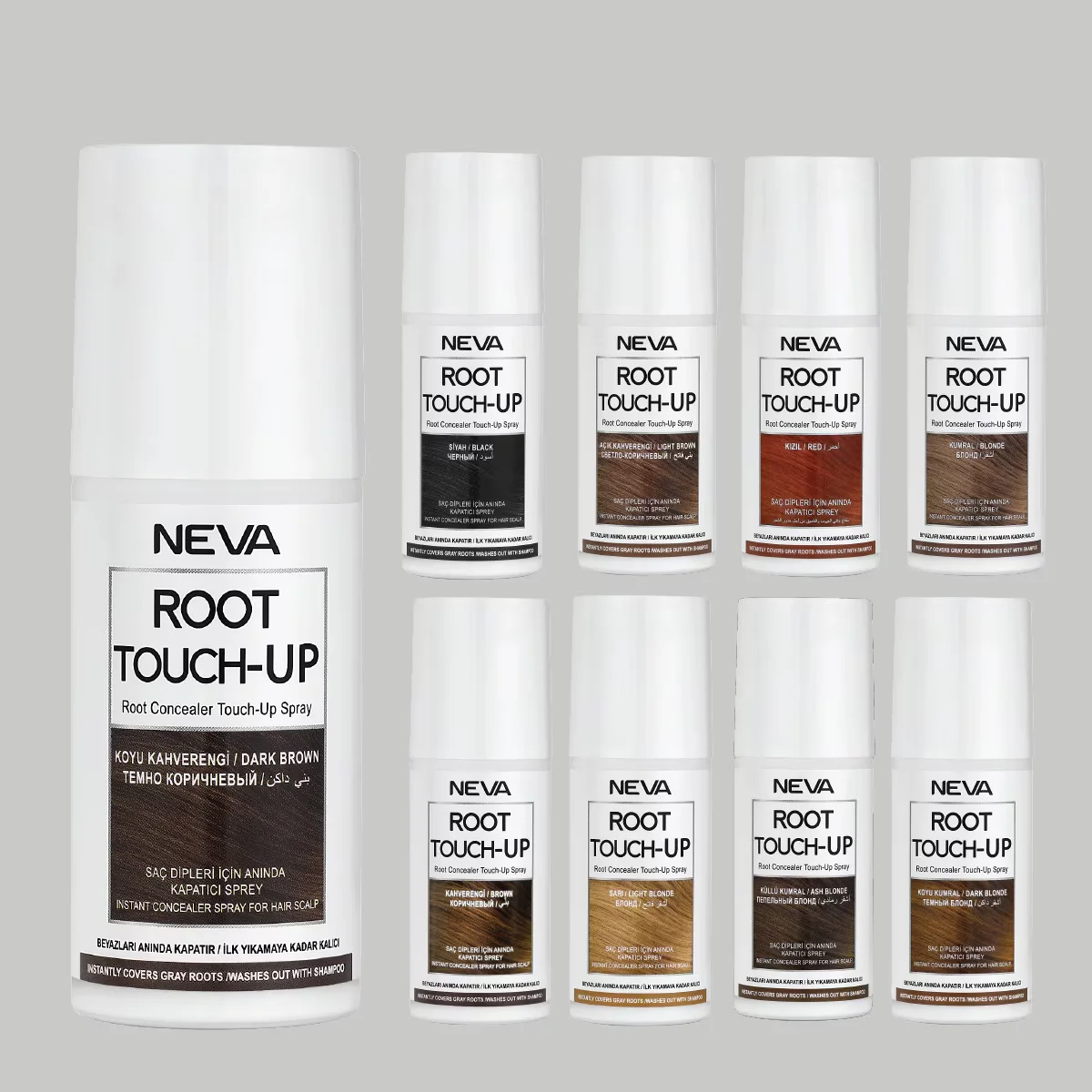 Neva Dunkelbraun Ansatz-Korrektur-Spray 75ml