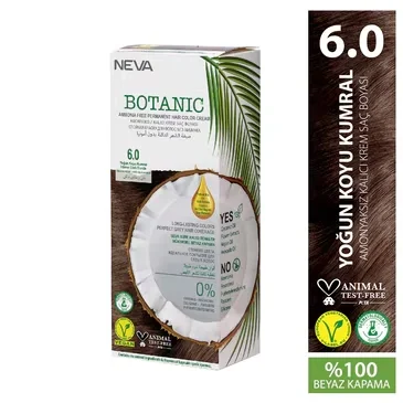 Neva Botanic Hair Dye No: 6.0 dark Blonde Vegan Ammonia Free