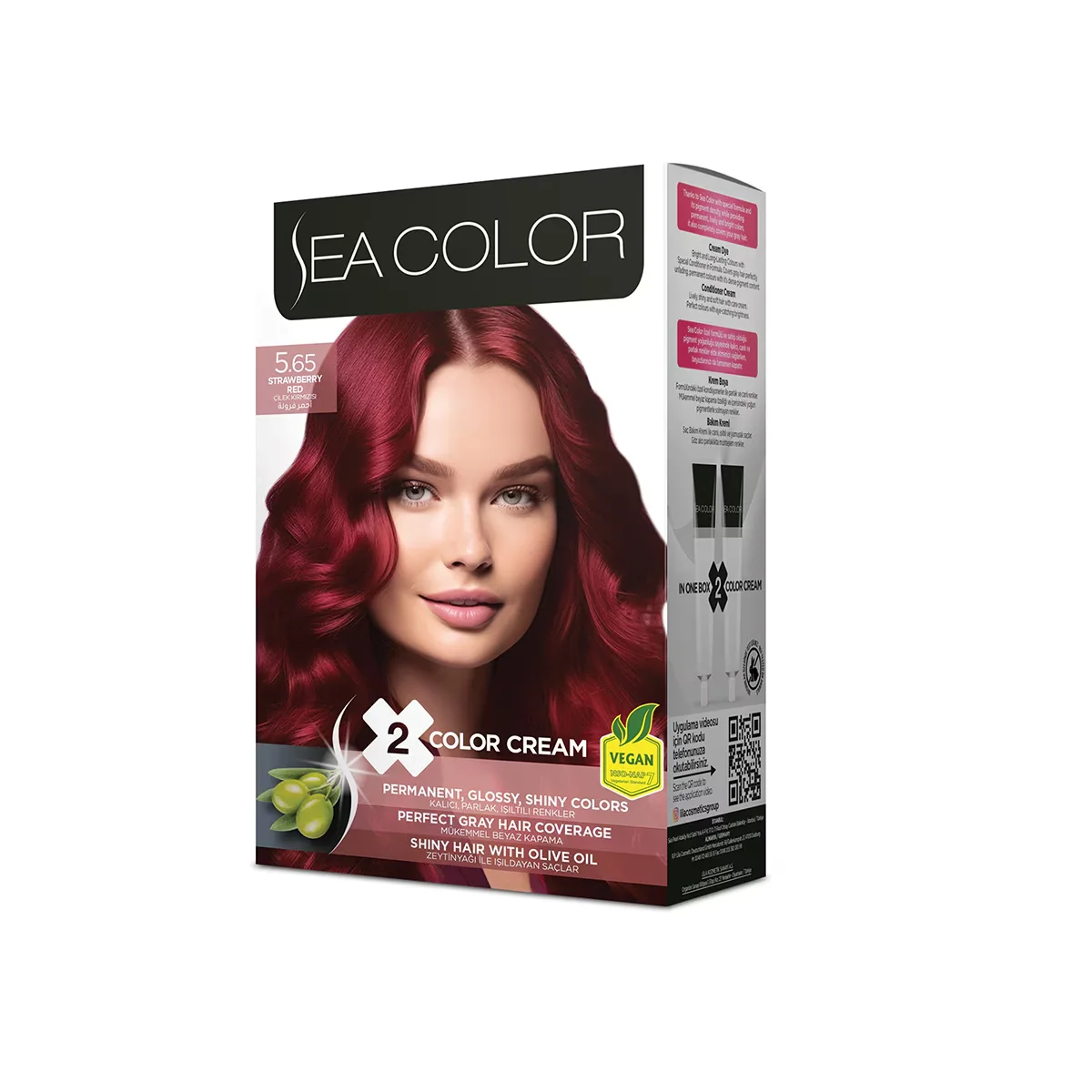Sea Color Kit Paint 5.65 Strawberry Red 1 pcs