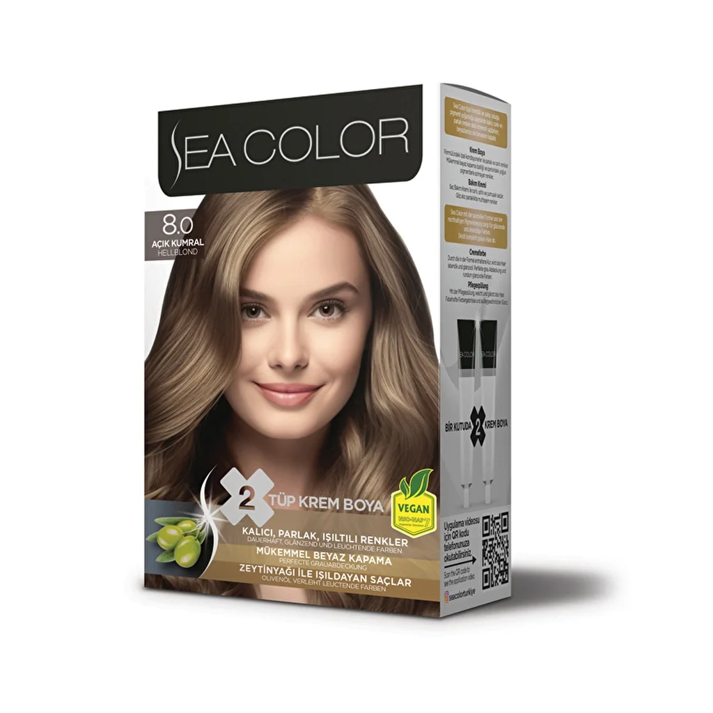 Набор красок для волос 8.0 светлый блондин от Sea Color