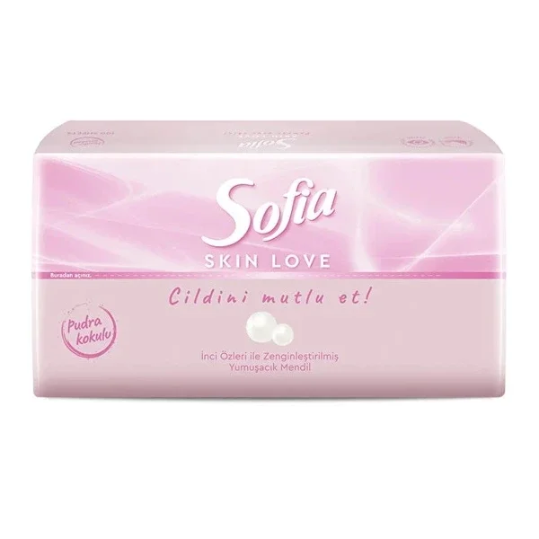 Sofia Skin Love Powder Scented Wipes 1 pcs
