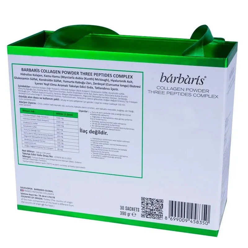 Barbaris Kollagenpulver mit 3 Peptiden - 30 Sachets