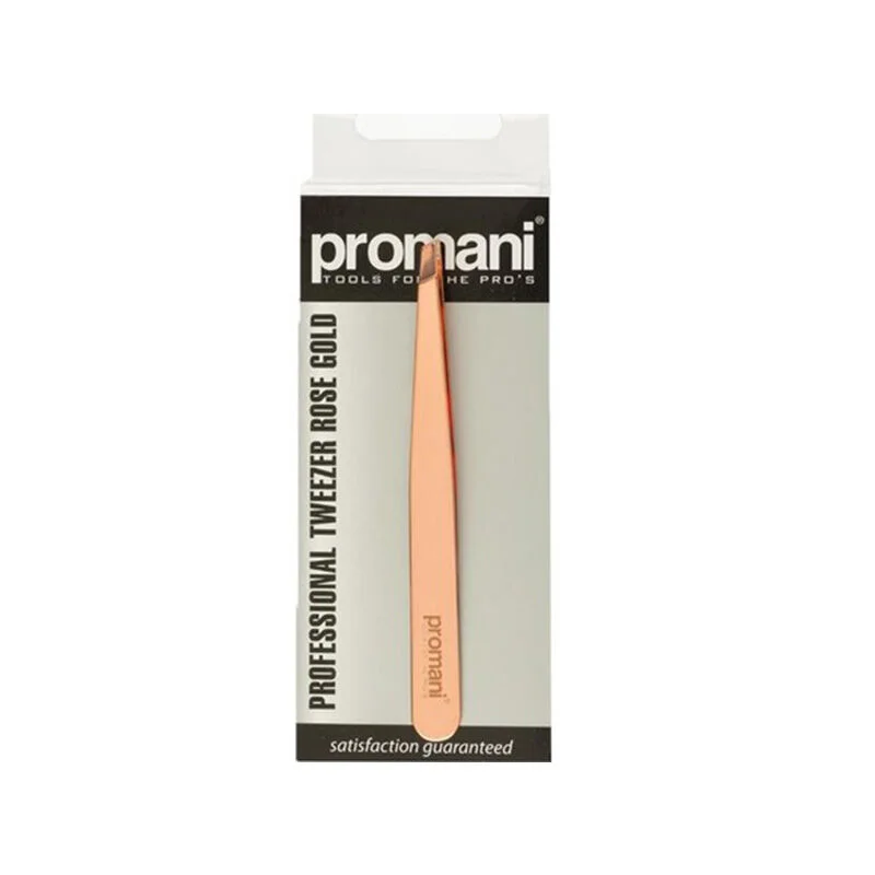 Promani Rose Gold Steel Tweezers