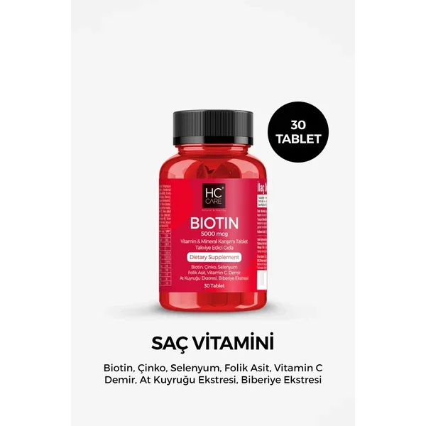 Hc Care Hair Vitamin Biotin 30 tablets