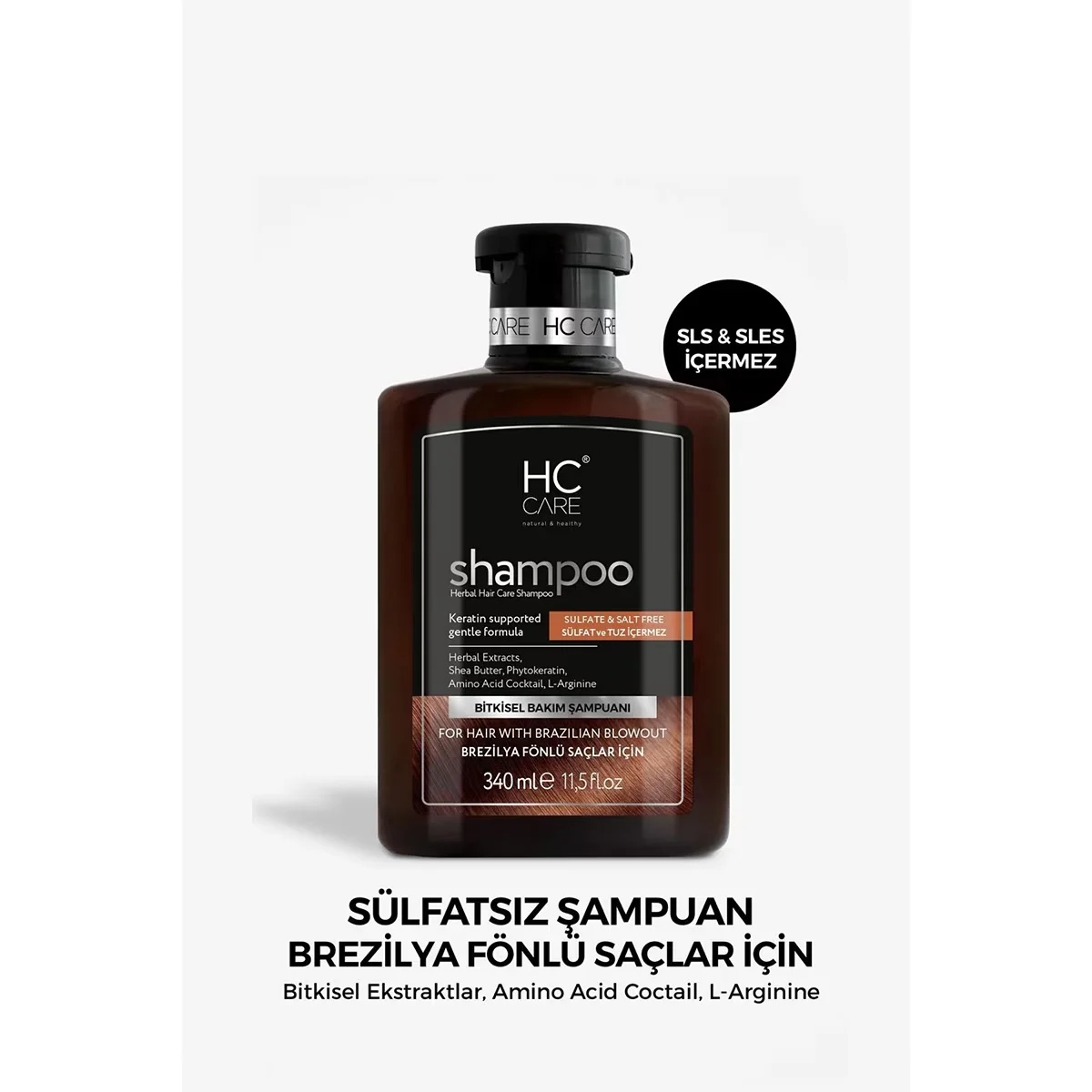 Hc Care Brazilian Blow Dry Hair Sulfate Free Shampoo 340 ml