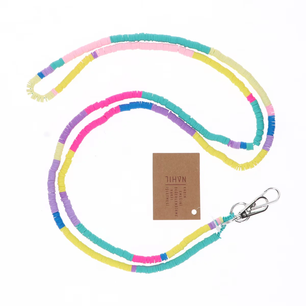 Kedv Long Fimo Beaded Phone Strap
