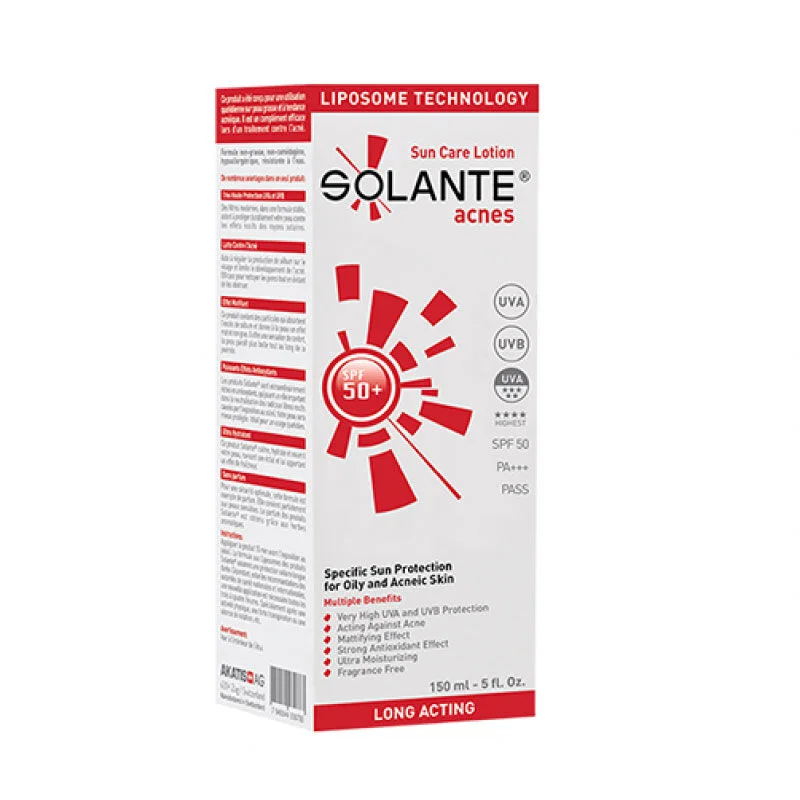 Solante Acnes Sun Care Lotion Spf 50+ 150 ml
