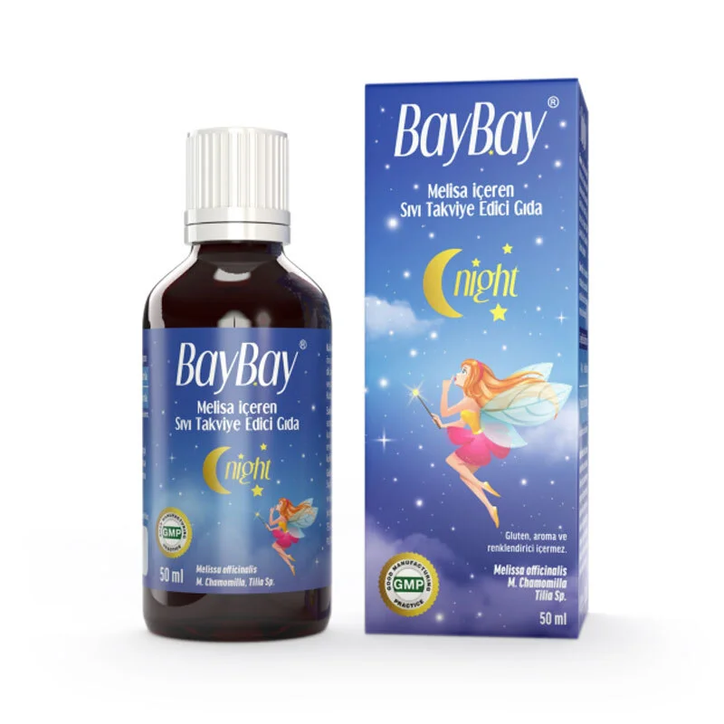 Baybay Food Supplement Containing Drops Night Melissa 50 ml