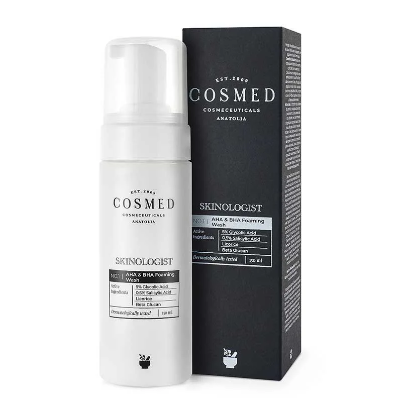 Cosmed Skinologist AHA BHA Schaumreiniger 150ml