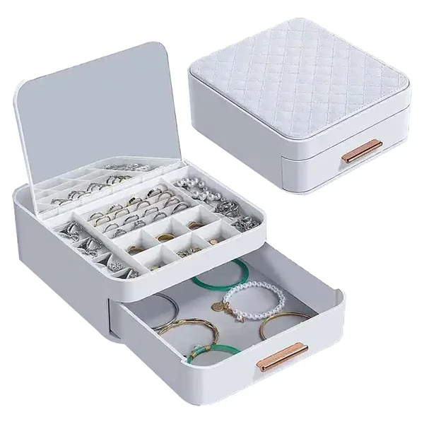 House By House Mirrored Jewelry Organizer