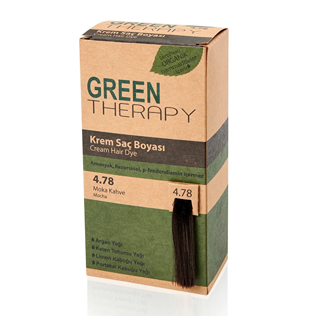 Крем-краска для волос Green Therapy 4.78 мокко коричневый