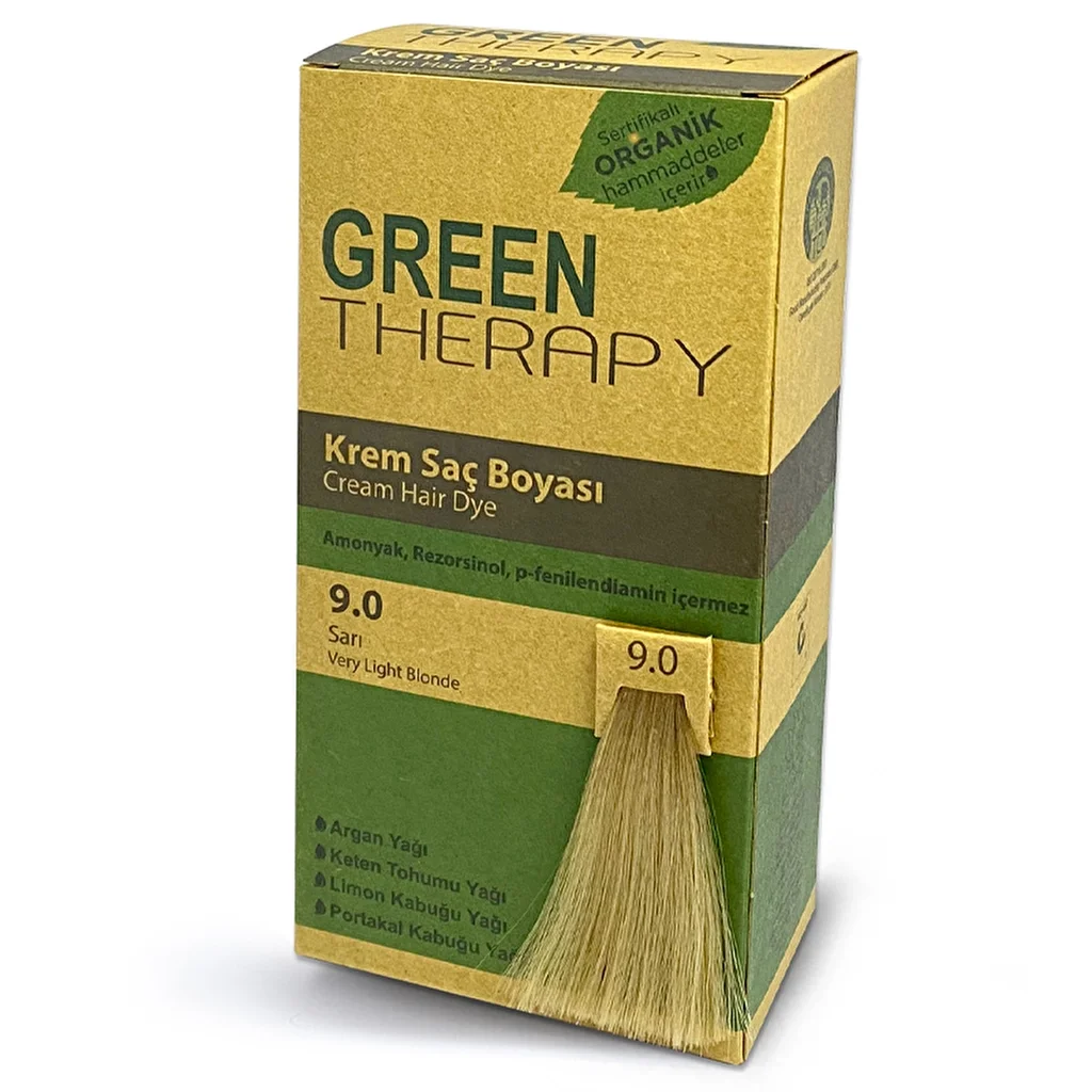 Крем-краска для волос Green Therapy 9.0 желтый