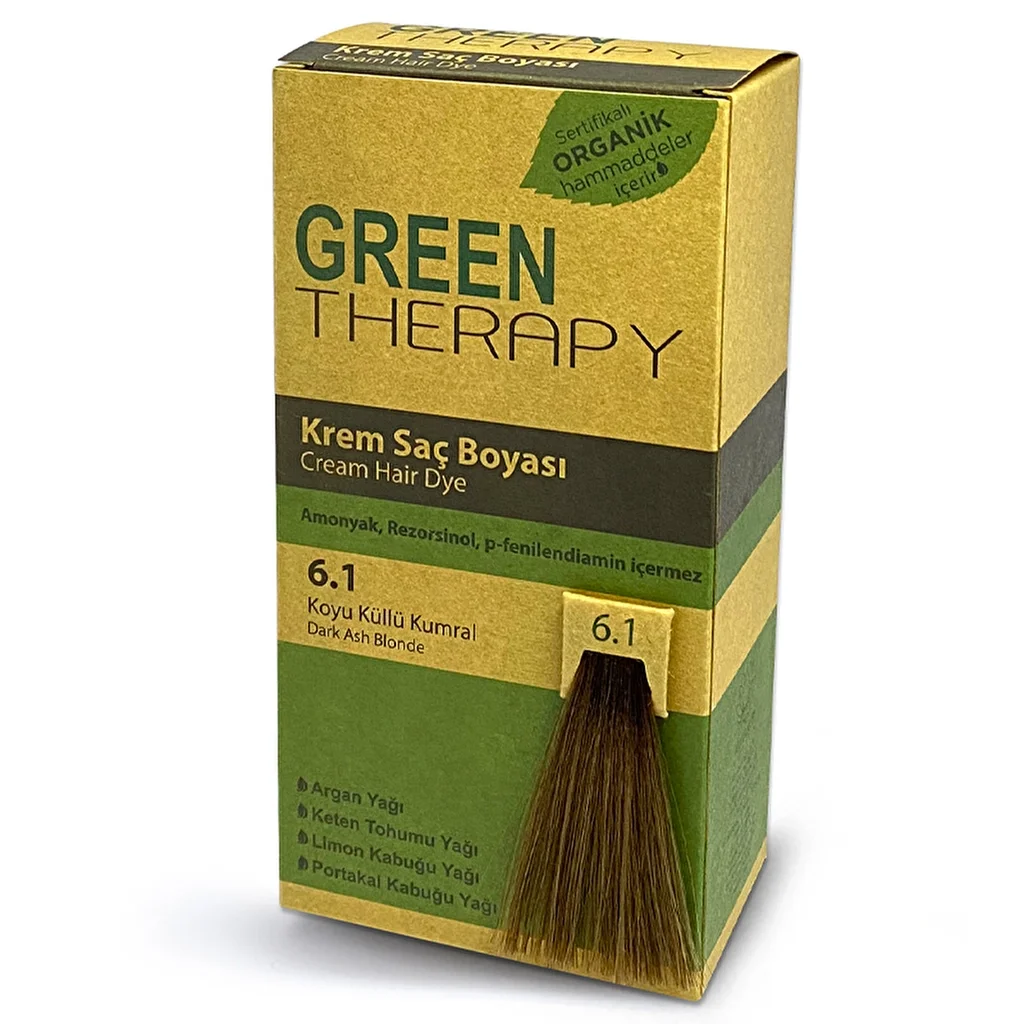 Green Therapy Hair Cream 6.1 dark Ash Brown